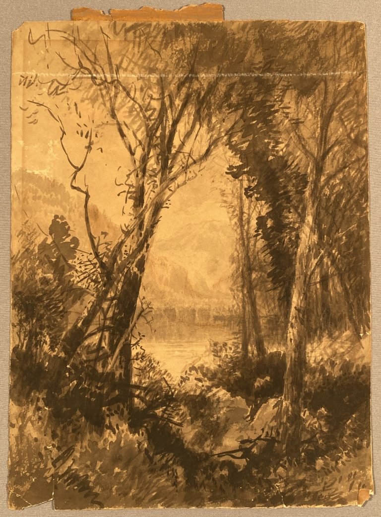 Watercolor painting by William Hart.